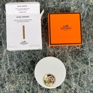 Hermes Rose Tan blush compact refillable 2g